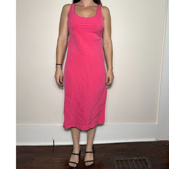 Universal Thread Hot Pink Midi Dress Size Small - Picture 1 of 5